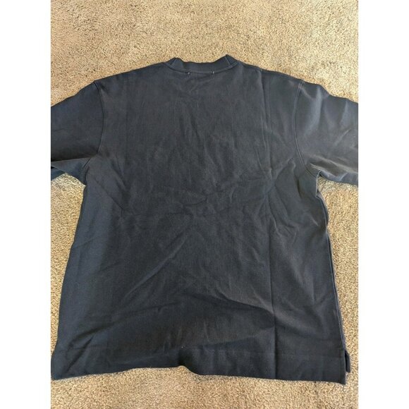 Acne Studios Script Logo Tshirt Charcoal Grey Graphic New NWT Luxury Contemporay - Picture 4 of 4